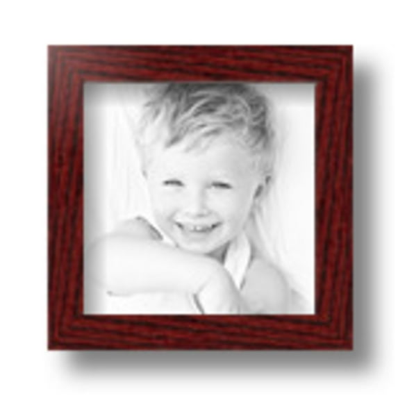 ArtToFrames 5" x 5" Cherry Picture Frame, 5x5 inch Red Wood Poster Frame (WOM-4213), 1 Pack