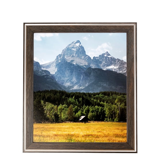 ArtToFrames 5" x 5" Contrast Grey Picture Frame, 5x5 inch Gray Wood Poster Frame (WOM-4930), 1 Pack