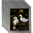 thumbnail image 1 of ArtToFrames 5" x 5" Muted Cold Silver Picture Frame, 5x5 inch Silver MDF Poster Frame (WOM-4682), 5 Pack, 1 of 6