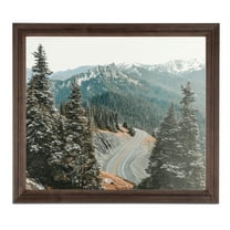 ArtToFrames 5" x 5" Walnut Picture Frame, 5x5 inch Brown Wood Poster Frame (WOM-4094), 1 Pack