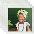 thumbnail image 1 of ArtToFrames 5" x 5" White Picture Frame, 5x5 inch White Wood Poster Frame (WOM-4430), 4 Pack, 1 of 7