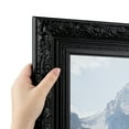 thumbnail image 1 of ArtToFrames 5" x 50" Majestic Black Picture Frame, 5x50 inch Black Wood Poster Frame (WOM-5120), 1 of 7