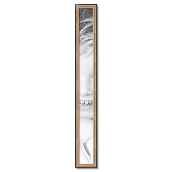 ArtToFrames 5" x 52" Anique Silver Picture Frame, 5x52 inch Silver Wood Poster Frame (WOM-4964)
