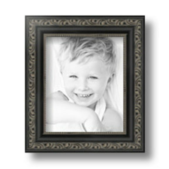 ArtToFrames 5" x 6" Antique Black Picture Frame, 5x6 inch Black Wood Poster Frame (WOM-5106)