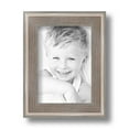 thumbnail image 1 of ArtToFrames 5" x 7" Contrast Light Grey Picture Frame, 5x7 inch Gray Wood Poster Frame (WOM-4929), 1 of 5