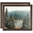 thumbnail image 1 of ArtToFrames 5" x 7" Walnut Picture Frame, 5x7 inch Brown MDF Poster Frame (WOM-4094), 2 Pack, 1 of 7