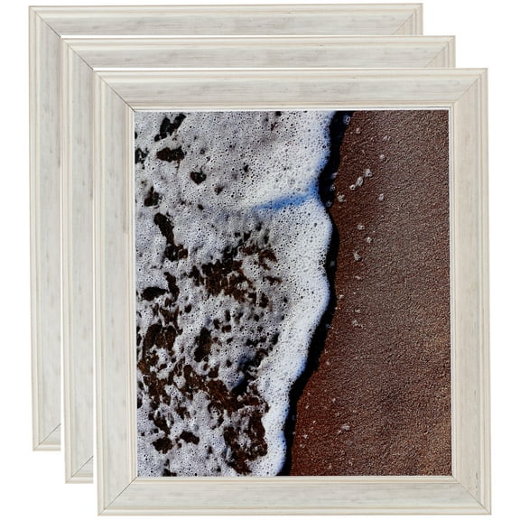 ArtToFrames 5" x 7" White Panel Picture Frame, 5x7 inch Multi Wood Poster Frame (WOM-5095), 3 Pack