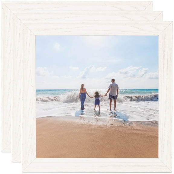 ArtToFrames 5" x 7" White Picture Frame, 5x7 inch White MDF Poster Frame (WOM-4332), 3 Pack