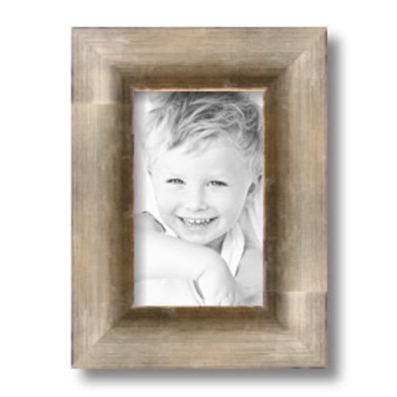 ArtToFrames 5" x 8" Antique Silver Picture Frame, 5x8 inch Silver Wood Poster Frame (WOM-4944)