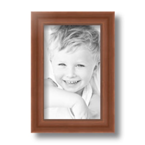ArtToFrames 5" x 8" Painted Dark Orange Picture Frame, 5x8 inch Red Wood Poster Frame (WOM-4950)