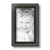ArtToFrames 5" x 9" Antique Black Picture Frame, 5x9 inch Black Wood Poster Frame (WOM-5106)