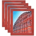 thumbnail image 1 of ArtToFrames 5" x 9" Red Picture Frame, 5x9 inch Red Wood Poster Frame (WOM-4593), 4 Pack, 1 of 7