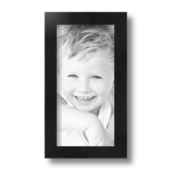 ArtToFrames 5x10" Black Picture Frame, Black Wood Poster Frame, with Regular Glass and 2 (FBPL-5141)