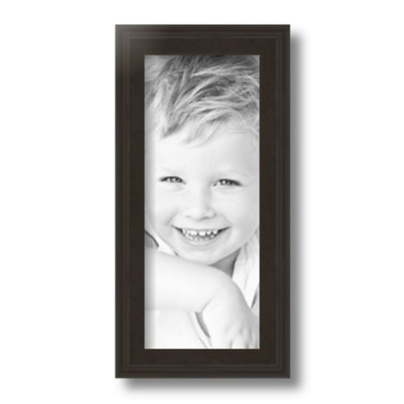 ArtToFrames 5x12" Brown Picture Frame, Brown Wood Poster Frame, with Regular Glass and 2 (FBPL-4886)