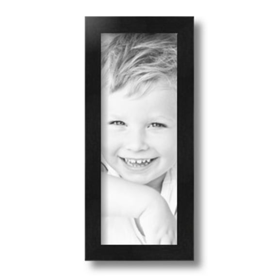 ArtToFrames 5x13" Black Picture Frame, Black Wood Poster Frame, with Regular Glass and 2 (FBPL-5141)