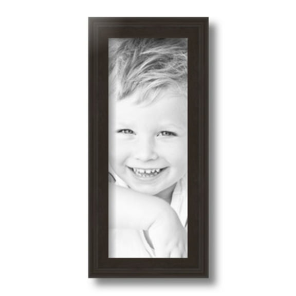 ArtToFrames 5x13" Brown Picture Frame, Brown Wood Poster Frame, with Regular Glass and 2 (FBPL-4886)