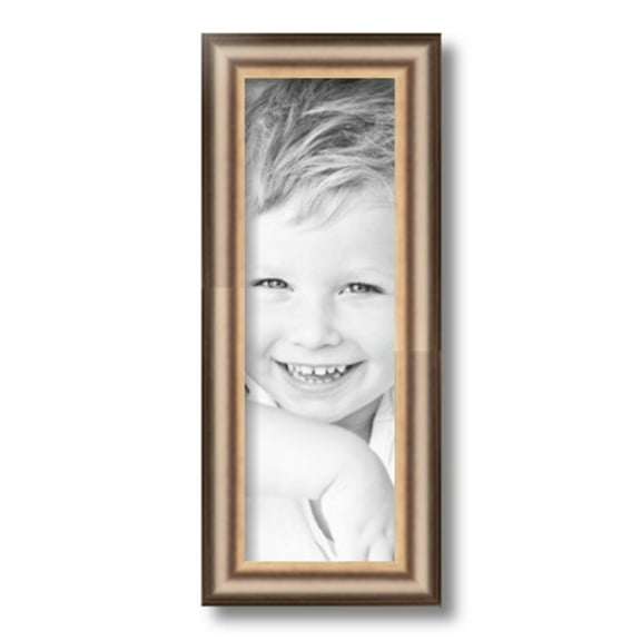 ArtToFrames 5x15" Anique Silver Picture Frame, Silver Wood Poster Frame, with Regular Glass and 2 (FBPL-4964)