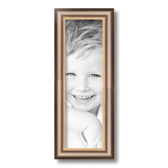 ArtToFrames 5x16" Anique Silver Picture Frame, Silver Wood Poster Frame, with Regular Glass and 2 (FBPL-4964)
