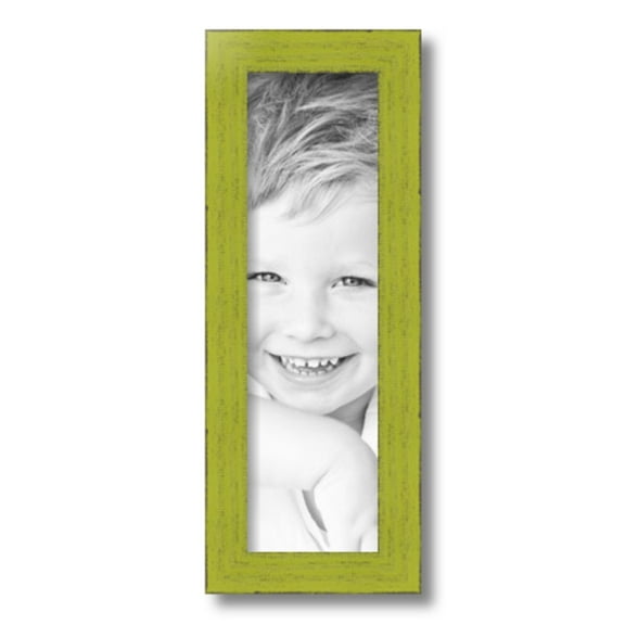 ArtToFrames 5x17" Modern Green Picture Frame, Green Wood Poster Frame, with Regular Glass and 2 (FBPL-4589)