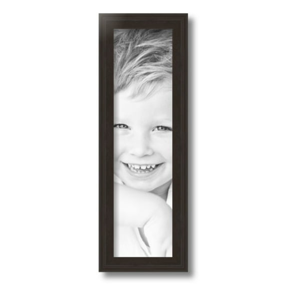 ArtToFrames 5x18" Brown Picture Frame, Brown Wood Poster Frame, with Regular Glass and 2 (FBPL-4886)
