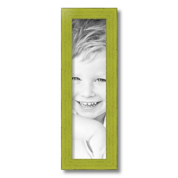 ArtToFrames 5x19" Modern Green Picture Frame, Green Wood Poster Frame, with Regular Glass and 2 (FBPL-4589)