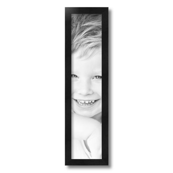 ArtToFrames 5x22" Black Picture Frame, Black Wood Poster Frame, with Regular Acrylic and 2 (FBPL-5141)