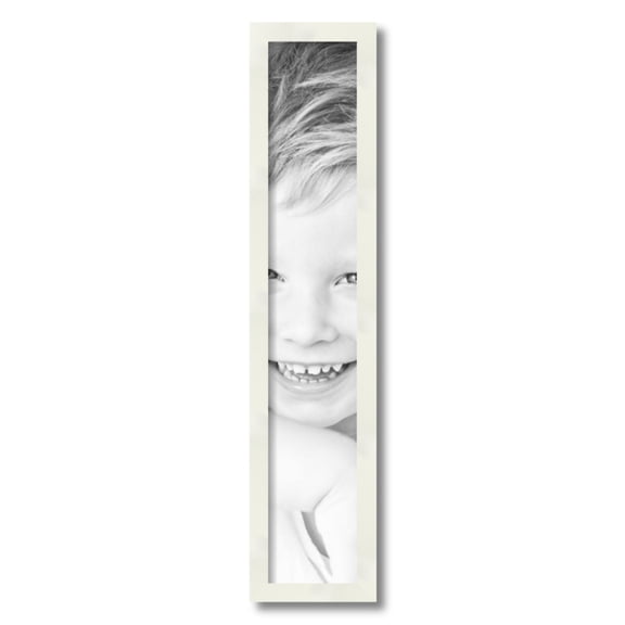 ArtToFrames 5x28 inch White Picture Frame, White 5" x 28" Wood Poster Frame (WOM-5140) 1234