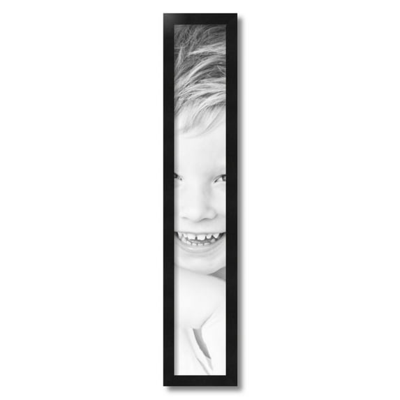 ArtToFrames 5x31" Black Picture Frame, Black Wood Poster Frame, with Regular Acrylic and 2 (FBPL-5139)
