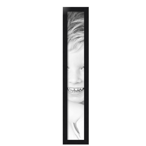 ArtToFrames 5x35 inch Black Steel Picture Frame, Black MDF Poster Frame ...