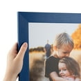 thumbnail image 1 of ArtToFrames 5x5 Inch Blue Picture Frame, This Blue Wood Poster Frame is Great for Your Art or Photos, Comes with Regular Glass (4118), 1 of 7