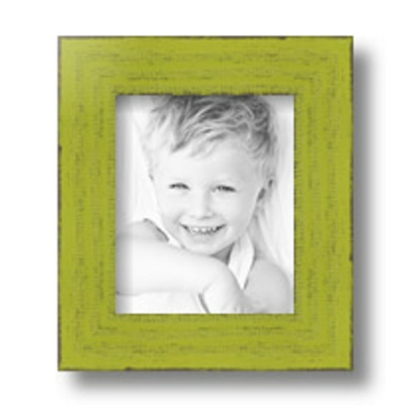 ArtToFrames 5x6" Modern Green Picture Frame, Green Wood Poster Frame, with Regular Glass and 2 (FBPL-4589)