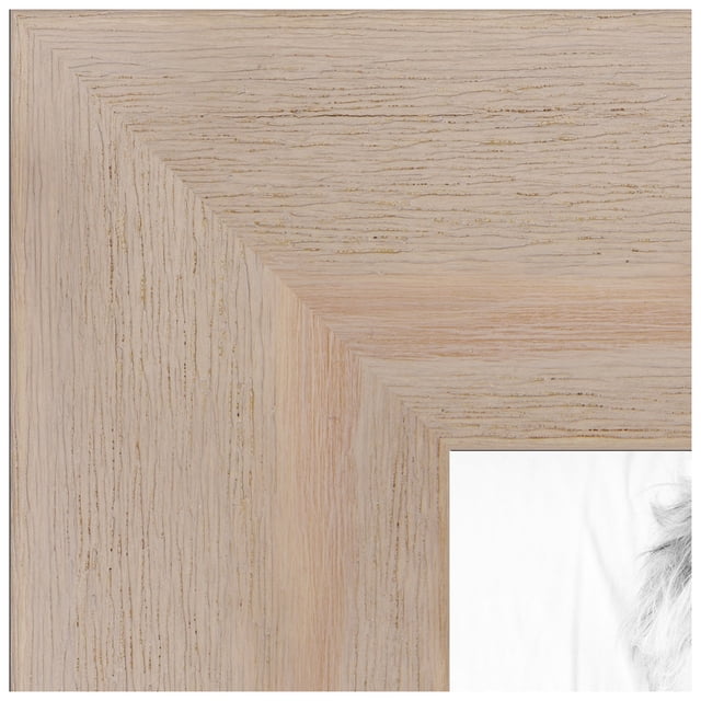 ArtToFrames 5x6 inch Clear Stain Picture Frame, White Wood Poster Frame (4290)