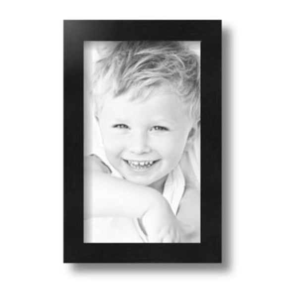 ArtToFrames 6" x 10" Black Picture Frame, 6x10 inch Black Wood Poster Frame (WOM-5139)