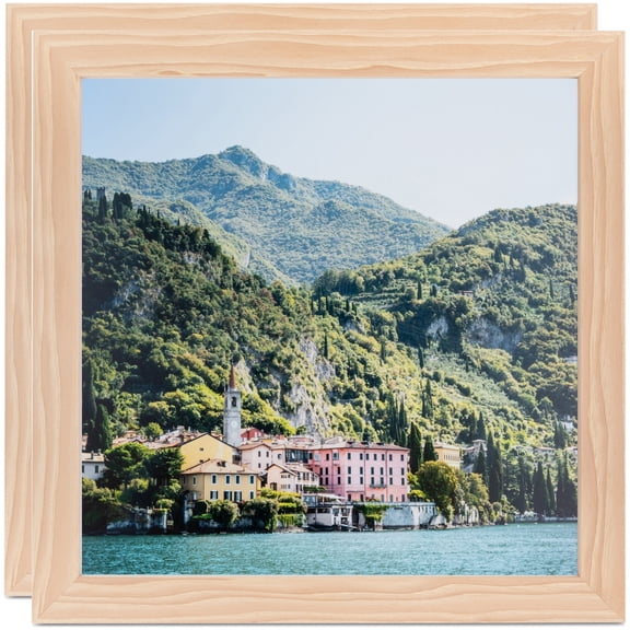 ArtToFrames 6" x 10" Red Oak Picture Frame, 6x10 inch Brown MDF Poster Frame (WOM-4846), 2 Pack