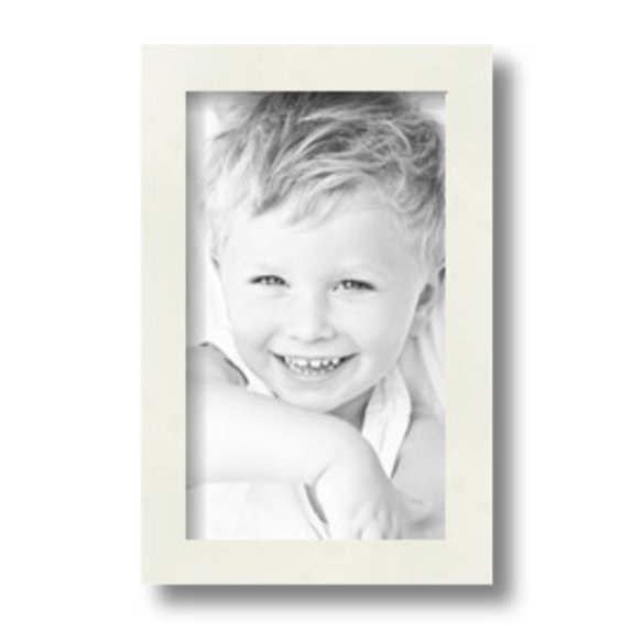 ArtToFrames 6" x 10" White Picture Frame, 6x10 inch White Wood Poster Frame (WOM-5138)