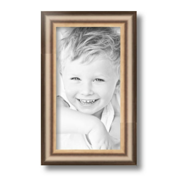 ArtToFrames 6" x 11" Anique Silver Picture Frame, 6x11 inch Silver Wood Poster Frame (WOM-4964)