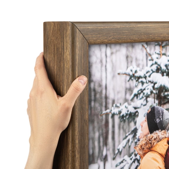 ArtToFrames 6" x 12" Driftwood Ridge Rustic Picture Frame, 6x12 inch Brown Wood Poster Frame (WOM-5256), Pack