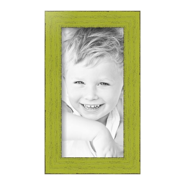 ArtToFrames 6" x 12" Modern Green Picture Frame, 6x12 inch Green Wood Poster Frame (WOM-4589), Pack
