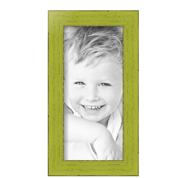 ArtToFrames 6" x 13" Modern Green Picture Frame, 6x13 inch Green Wood Poster Frame (WOM-4589),  Pack