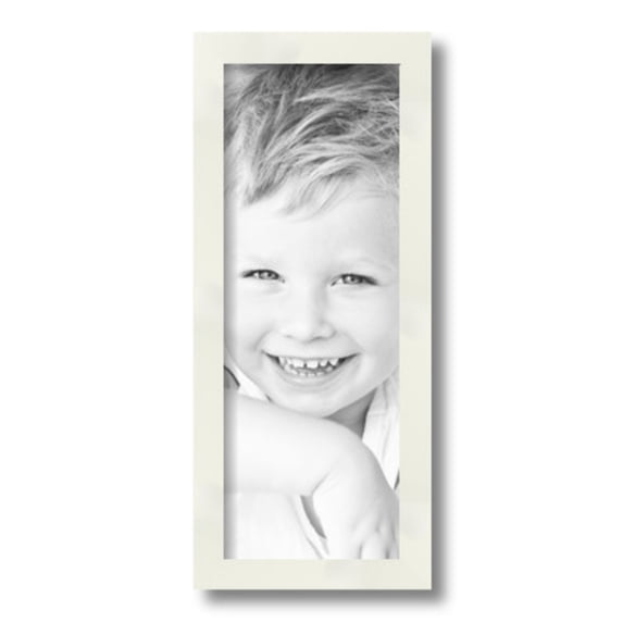 ArtToFrames 6x16 inch White Picture Frame, White 6" x 16" Wood Poster Frame (WOM-5140) 1234