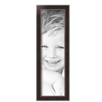 ArtToFrames 6" x 21" Dark Mahogany Silver Picture Frame, 6x21 inch Multi Wood Poster Frame (WOM-5024),  Pack