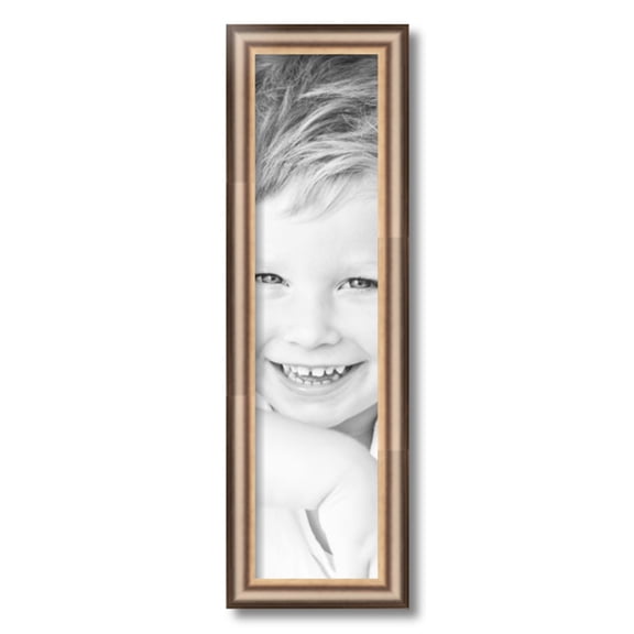 ArtToFrames 6" x 24" Anique Silver Picture Frame, 6x24 inch Silver Wood Poster Frame (WOM-4964)