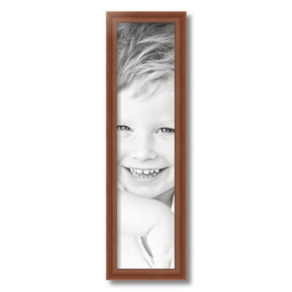 ArtToFrames 6" x 24" Painted Dark Orange Picture Frame, 6x24 inch Red Wood Poster Frame (WOM-4950)