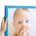 thumbnail image 1 of ArtToFrames 6" x 25" Bright Blue Picture Frame, 6x25 inch Blue Wood Poster Frame (WOM-4751), 1 of 8