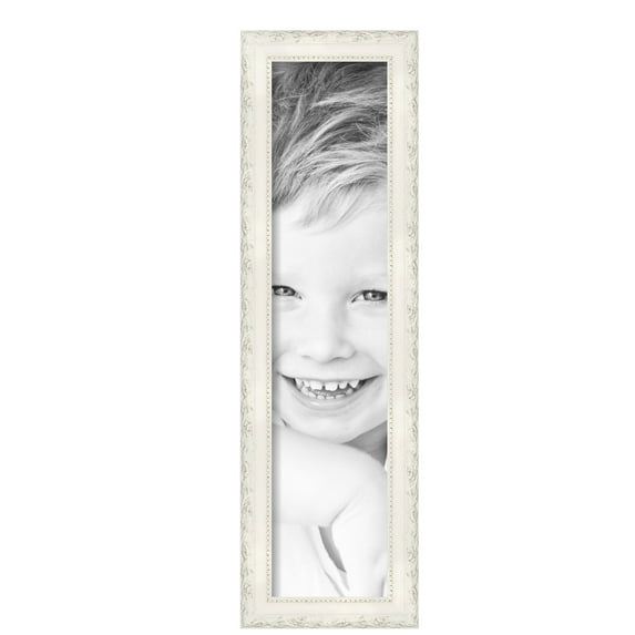 ArtToFrames 6" x 26" Classic White Picture Frame, 6x26 inch White Wood Poster Frame (WOM-5004), Pack