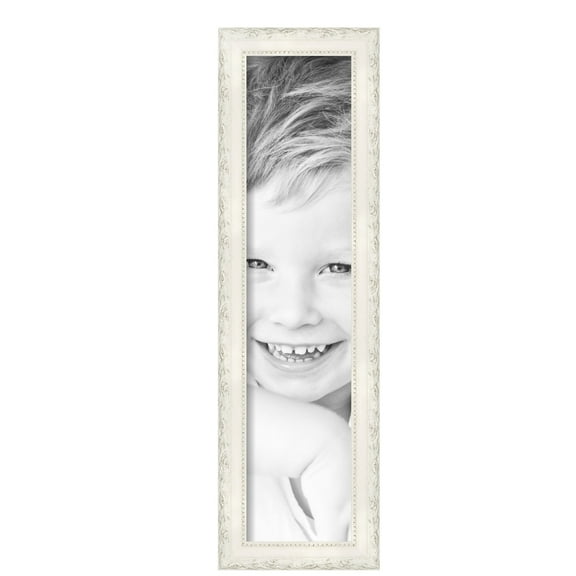 ArtToFrames 6" x 26" Classic White Picture Frame, 6x26 inch White Wood Poster Frame (WOM-5004), Pack