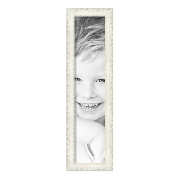 ArtToFrames 6" x 27" Classic White Picture Frame, 6x27 inch White Wood Poster Frame (WOM-5004), Pack