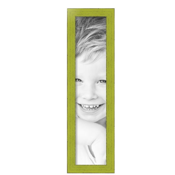 ArtToFrames 6" x 27" Modern Green Picture Frame, 6x27 inch Green Wood Poster Frame (WOM-4589),  Pack
