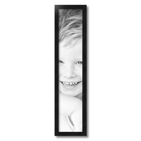 ArtToFrames 6" x 29" Black Picture Frame, 6x29 inch Black Wood Poster Frame (WOM-5139)