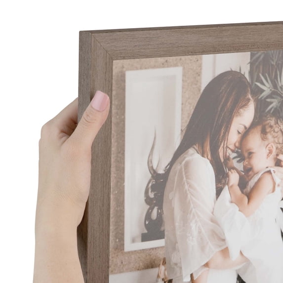 ArtToFrames 6" x 29" Brown Rustic Picture Frame, 6x29 inch Brown Wood Poster Frame (WOM-4844)